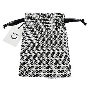 NEW Nordstrom Black White Geometric Print Drawstring Gift Bag Present many uses